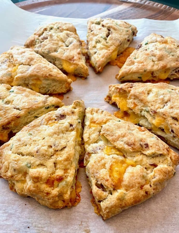 Bacon Cheddar Chive Scones