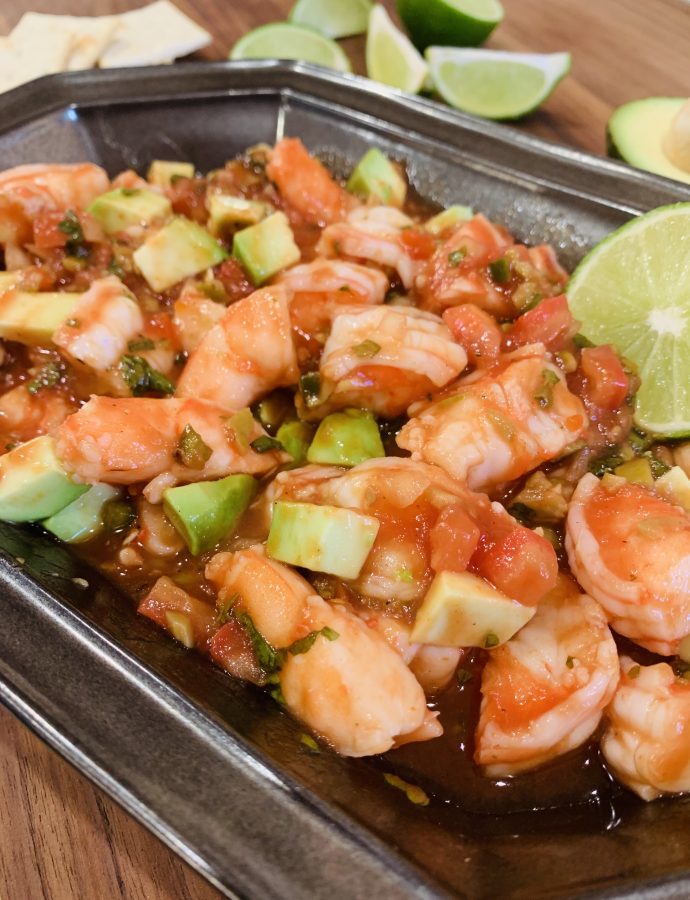 Coctel de Camarones (Traditional Mexican Shrimp Cocktail)