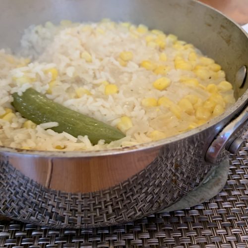 Mexican White Rice with Corn My Back Kitchen Mexican